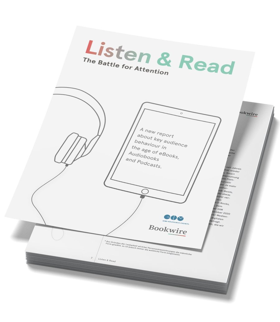 [Translate to French:] Bookwire Report "Listen and Read", 2020